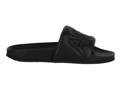 Pre-owned Ambush Men's  Quilted Logo Slides Sneakers In Black