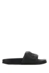 Ambush Quilted Lettering Logo Sliders Man Sandals Black Size 9 Calfskin In Black