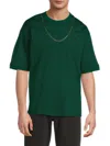 Ambush Men's Chain Drop Shoulder Tee In Green