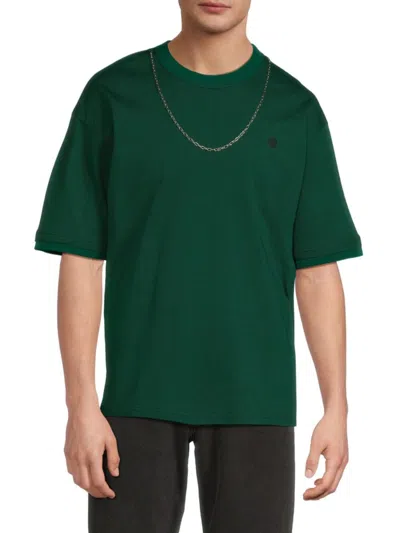 Ambush Men's Chain Drop Shoulder Tee In Green