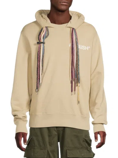 Ambush Men's Cotton Logo Hoodie In Sand