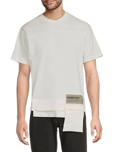 Ambush Men's Cotton Logo T-shirt In White