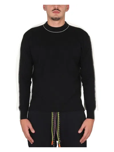 AMBUSH MEN'S CROSSNECK RIBBE COLLAR JERSEY