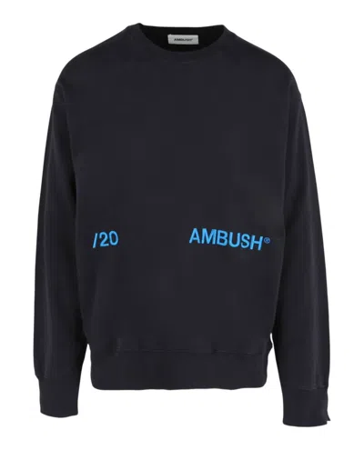Ambush Men's Embroidered Logo Sweatshirt In Navy Blue
