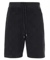 Ambush Monogram Towelling-finish Track Shorts In Black