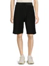 Ambush Monogram Towelling-finish Track Shorts In Black