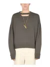 Ambush Men's Oversize Fit Sweater In Military Green