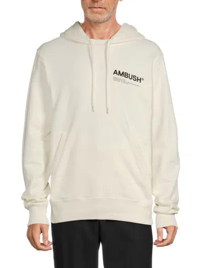 Ambush Men's Workshop Logo Hoodie In Black White