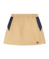 Ambush Mesh-panelled Cotton Miniskirt In Nude