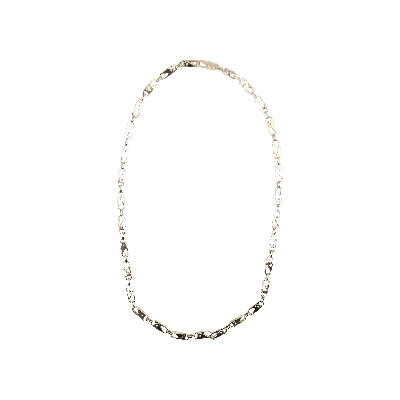 Pre-owned Ambush Metal Sling Snap Necklace 'silver'