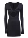 Ambush Mini Black Dress In Black