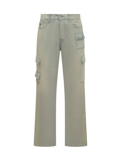 Ambush Mini Cargo Jeans In Blue