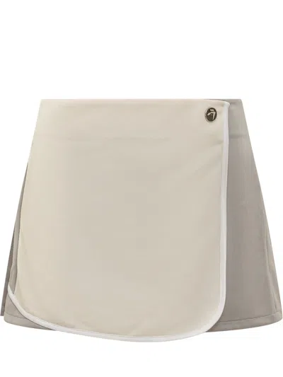Ambush Mini Track Skirt In Gray