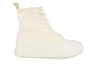 Pre-owned Ambush Mixed Media High-top Sneakers White