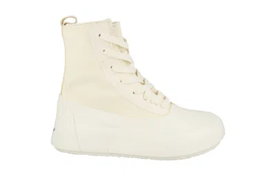 Pre-owned Ambush Mixed Media High-top Sneakers White (women's)