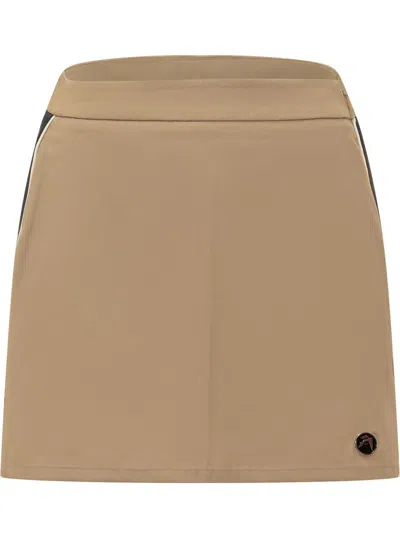 Ambush Sponge Logo Plaque Mini Skirt In Beige