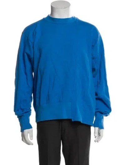 Pre-owned Ambush Mock Neck Long Sleeve Sweatshirt In Blue