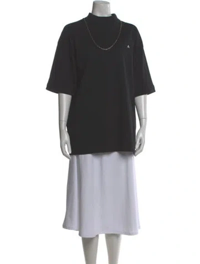 Pre-owned Ambush Mock Neck Short Sleeve T-shirt In Gray