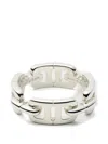 Ambush Monogram Chain Ring In Metallic