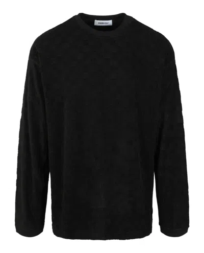 AMBUSH MONOGRAM CREWNECK SWEATER