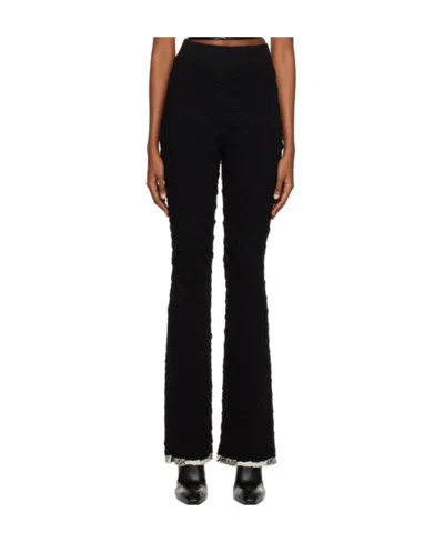 AMBUSH AMBUSH HIGH-WAISTED MONOGRAM FLARED TROUSERS