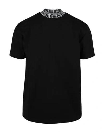 Ambush Monogram Rib Collar T-shirt Man T-shirt Black Size L Cotton