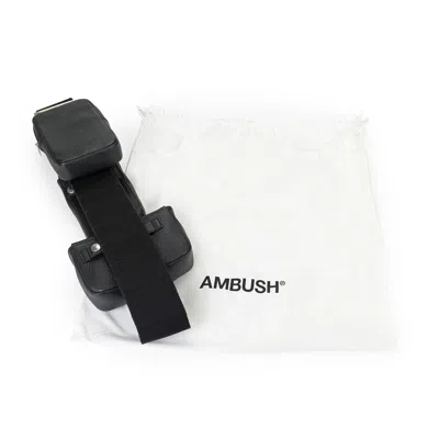 Ambush Multi Leather Sash Black/white Belt Bags