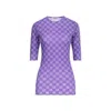 Ambush Multicolor Elastane T-shirt In Purple