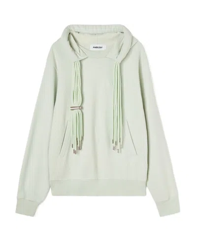 Ambush Multicord Logo-print Hoodie In White