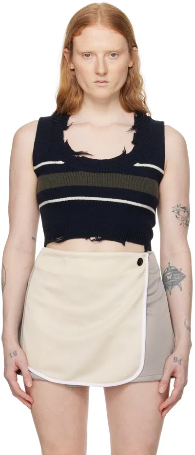 Ambush Navy Dangled Vest