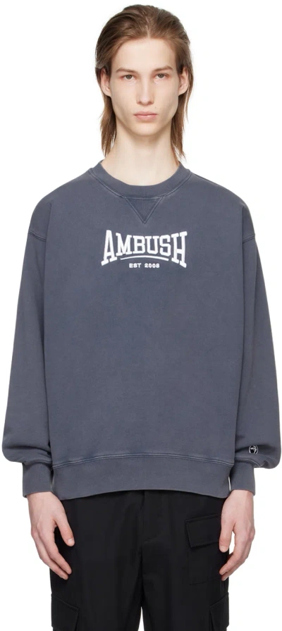 Ambush Navy Embroidered Sweatshirt