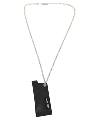 Ambush Necklace With Lighter Case In Silver