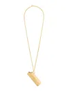 Ambush Gold Tone Large Lighter Case Necklace