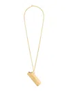 Ambush Gold Tone Large Lighter Case Necklace