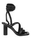 Ambush Tube-strap 105mm Sandals In Black