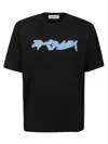 Ambush Cotton Neon Graphic T-shirt In Black