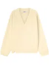 Ambush Number-embroidered Jumper In Neutrals