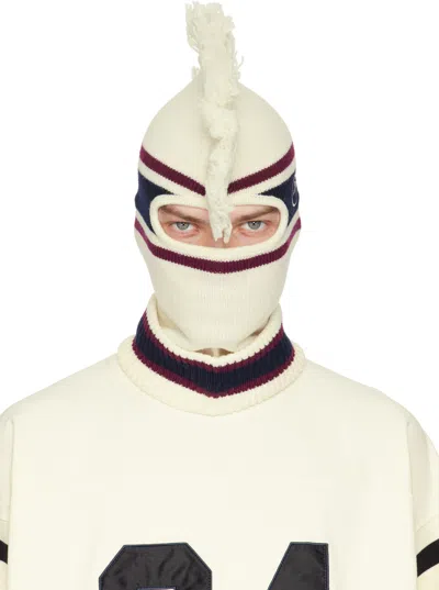 Ambush Off-white Fringe Knit Balaclava
