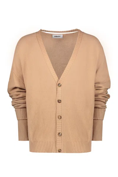 Ambush Oversize Cardigan In Brown