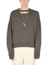 Ambush Men's Oversize Fit Sweater In Military Green