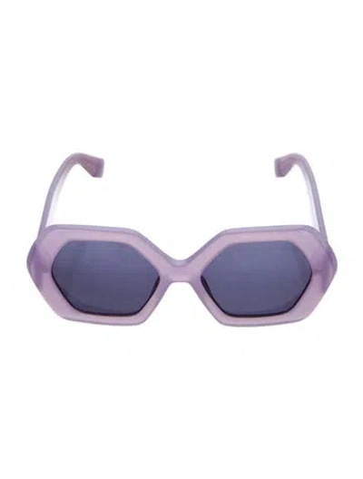 Pre-owned Ambush Oversize Tinted Sunglasses In Purple