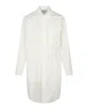 Ambush Oversized Waist-tie Shirt Dress In White