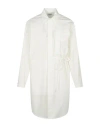 Ambush Oversized Waist-tie Shirt Dress In White