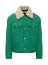 Ambush Logo-embossed Padded Shell Jacket In Green