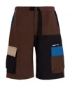 Ambush Panelled Cargo Shorts In Brown