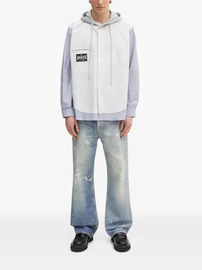 Ambush Panelled Hoodie In Gray