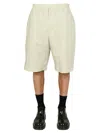 Ambush Elasticated-waist Cotton Bermuda Shorts In Green