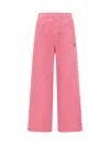 Ambush Wide-leg Panelled Trousers In Pink