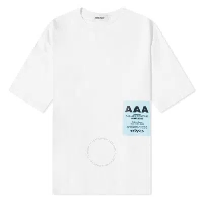 Ambush Pass Print Cotton Jersey T-shirt In White