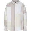Ambush Patchwork Shirt Jacket In White Multi